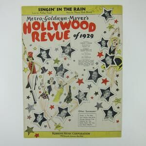 Sheet Music Singin In The Rain Hollywood Revue of 1929 Joan Crawford Vintage